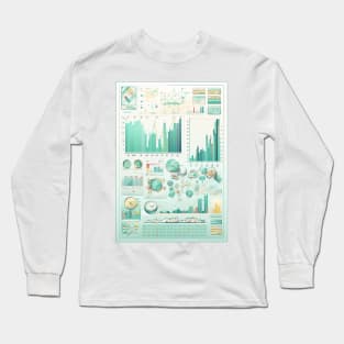 Day trading pattern with dashboard Long Sleeve T-Shirt